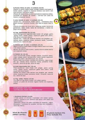 Vegetarian starter at Indian Tadka in Quito