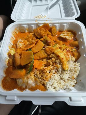 Pumpkin Curry  at Tuk-Tuk Thai in Volcano