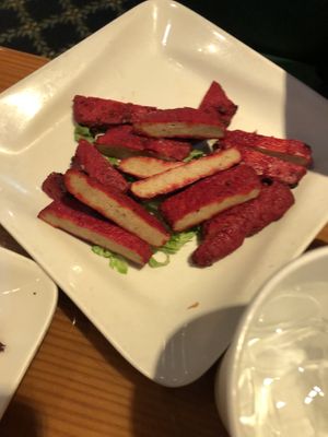 Roasted boneless vegan chicken   at Veggie Heaven in Teaneck