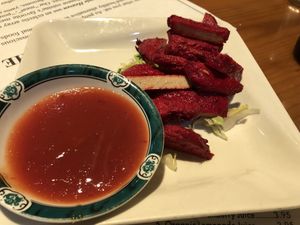 Roasted boneless vegan chicken   at Veggie Heaven in Teaneck