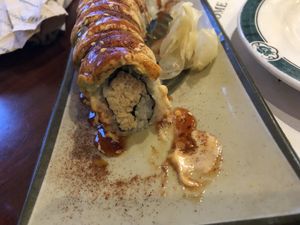 Fireball sushi   at Veggie Heaven in Teaneck