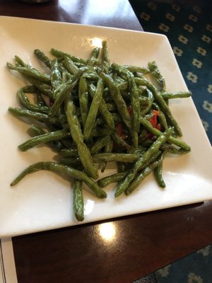 FV2. Dried sautéed beans (wf)  at Veggie Heaven in Teaneck