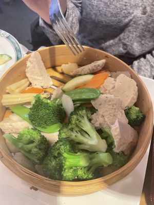   at Veggie Heaven in Teaneck