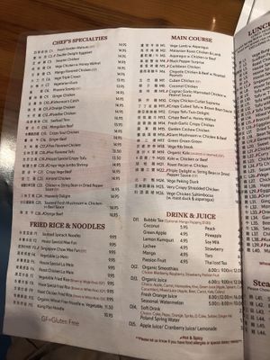 Menu   at Veggie Heaven in Teaneck