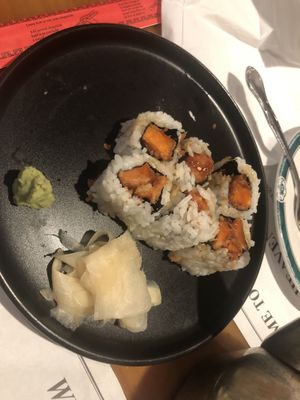 Sweet potato roll   at Veggie Heaven in Teaneck