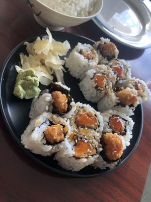 Sweet potato roll  at Veggie Heaven in Teaneck