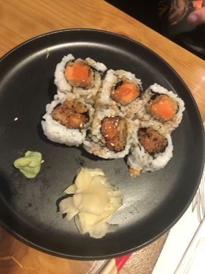 Sweet potato roll   at Veggie Heaven in Teaneck