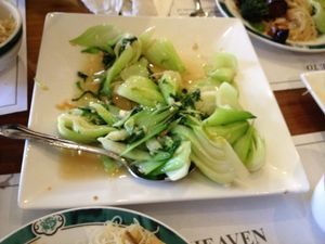 That bok choy was really good at Veggie Heaven in Teaneck