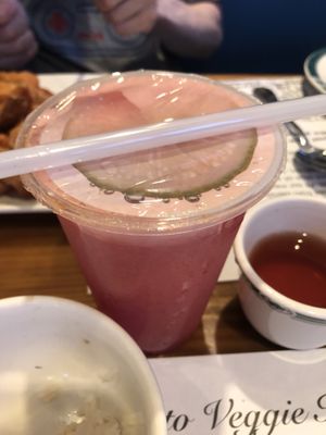 Fresh Watermelon juice   at Veggie Heaven in Teaneck