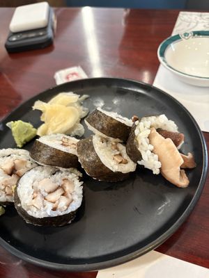 VGF shitakke sushi   at Veggie Heaven in Teaneck