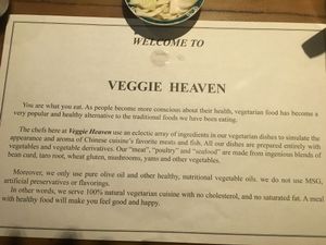 Truth at Veggie Heaven in Teaneck