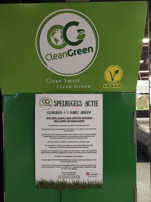 Vegan label at Vmarkt in Arnhem