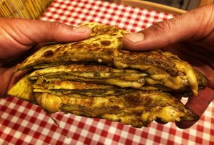 Pestodilla at Tétés Burritos in Cascais