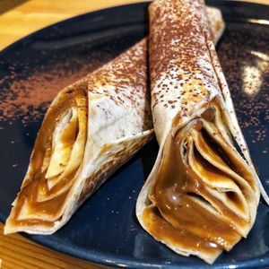 Rolo de doce de leite  at Tétés Burritos in Cascais