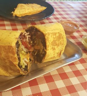 Burrito vegan at Tétés Burritos in Cascais