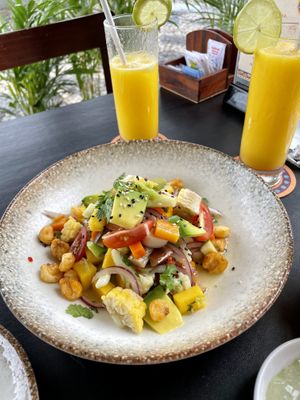 Vegan ceviche at Lima Cocina Peruana in Rio De Janeiro