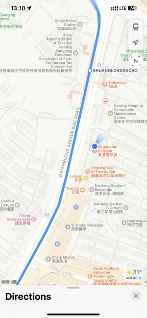 Actual address   at SùShí Zhě LiánMéng 素食者联盟 in Nanjing