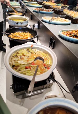 dishes at SùShí Zhě LiánMéng 素食者联盟 in Nanjing