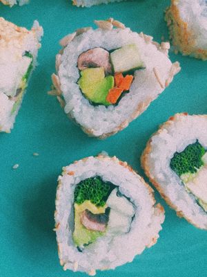 Cool Maki  y Cali Maki at Veggie Koi Sushi in Mexico City