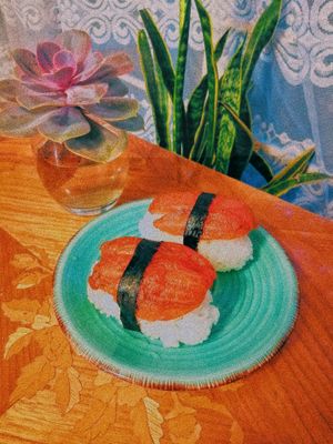 Koi Nigiri at Veggie Koi Sushi in Mexico City