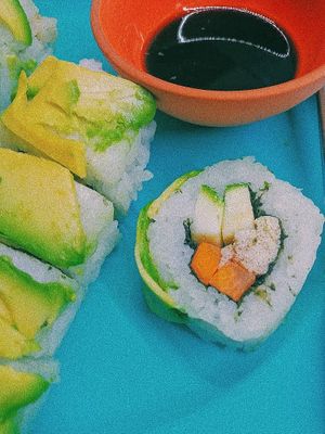Cate maki🥑 New at Veggie Koi Sushi in Mexico City