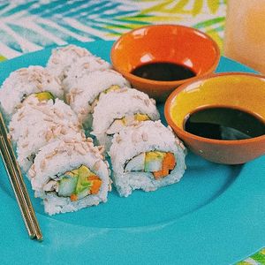 Cool Maki at Veggie Koi Sushi in Mexico City