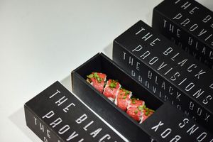 Their V1 has vegan tuna made of dehydrated watermelons (got this off their IG) at The Black Box Provisions & Restaurant Naga in Kuta