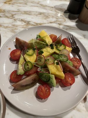 Tomato and Avocado Saladd  at Four Seasons Hotel in Doha