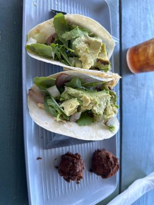 Vegan tacos  at Palm Valley Outdoors Bar & Grill in Ponte Vedra Beach