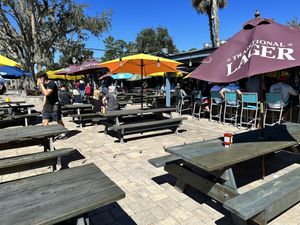 Nice atmosphere with live music   at Palm Valley Outdoors Bar & Grill in Ponte Vedra Beach