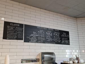 Drink menu at Hollycake House in East Rochester