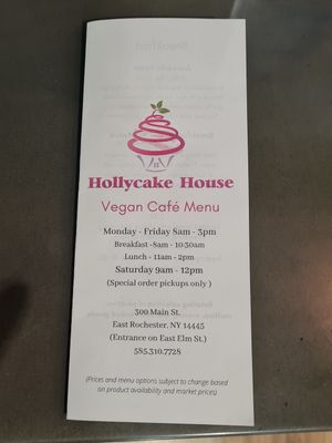 Their hours at Hollycake House in East Rochester