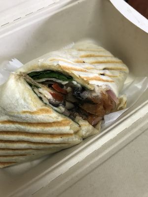 Portobello wrap    at Hollycake House in East Rochester