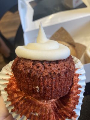 Gluten-free Red Velvet Cupcake  at Hollycake House in East Rochester