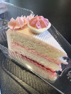 White Chocolate Raspberry Cake  at Hollycake House in East Rochester