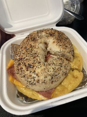 The Original Breakfast Sandwich  at Hollycake House in East Rochester
