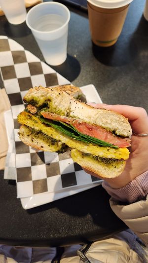 The Venetian Breakfast Sandwich #Veganuary at Hollycake House in East Rochester