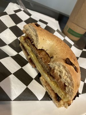 Bagel sandwich  at Hollycake House in East Rochester