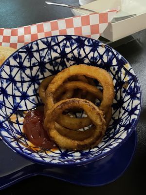 Onion rings  at Hollycake House in East Rochester
