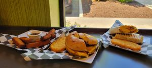 Breakfast wrap, breakfast bagel, and French Toast sticks at Hollycake House in East Rochester