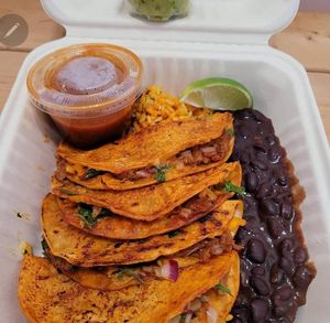 Birria tacos  at Green Leaf Vegan Kitchen in Roanoke