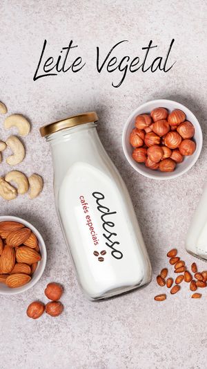 Leite Vegetal * Veggie Milk at Adesso Cafe in Itupeva