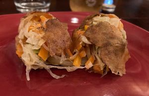 Rolo primavera at Veggie Veggie in Puerto Morelos