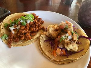 Tacos at Veggie Veggie in Puerto Morelos