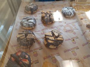 Vegan donut section at Royal Donuts in Zurich