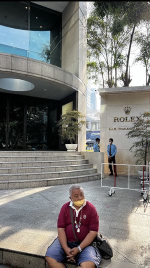 Across from the Rolex building   at Youta Vegetarian Food in Bangkok