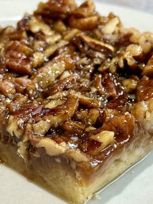 Vegan pecan square  at Cafe Olympic in Crystal Lake