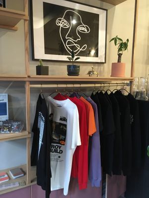 Some items in the shop at Aunts et Uncles in Brooklyn