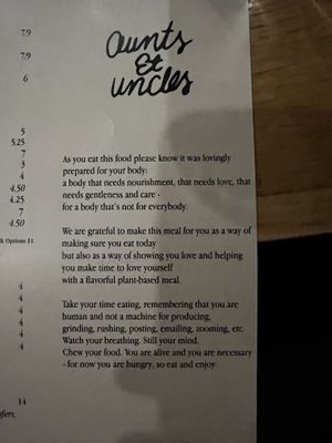 Good vibes   at Aunts et Uncles in Brooklyn