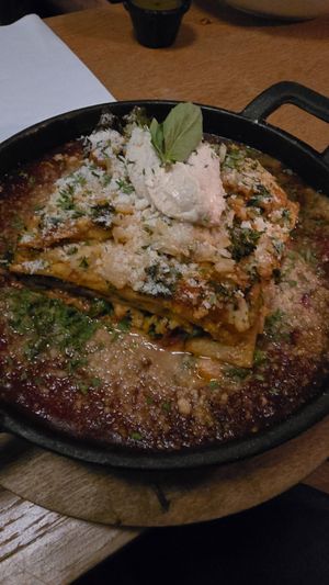 Lasagne at Aunts et Uncles in Brooklyn